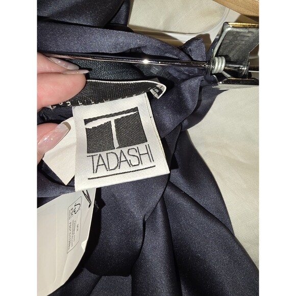 TADASHI 90s Vtg High Waisted Formal Satin Maxi Skirt Long Saks 5th Ave Certified - Picture 3 of 5